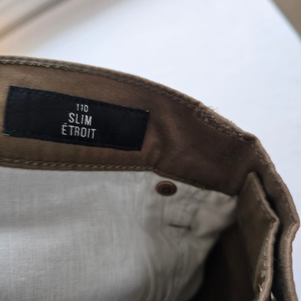 🆕️ NWT- Lucky Brand Slim Fit Brown Cotton Blend Chinos Pants Mens Size 30x30 - Picture 14 of 16